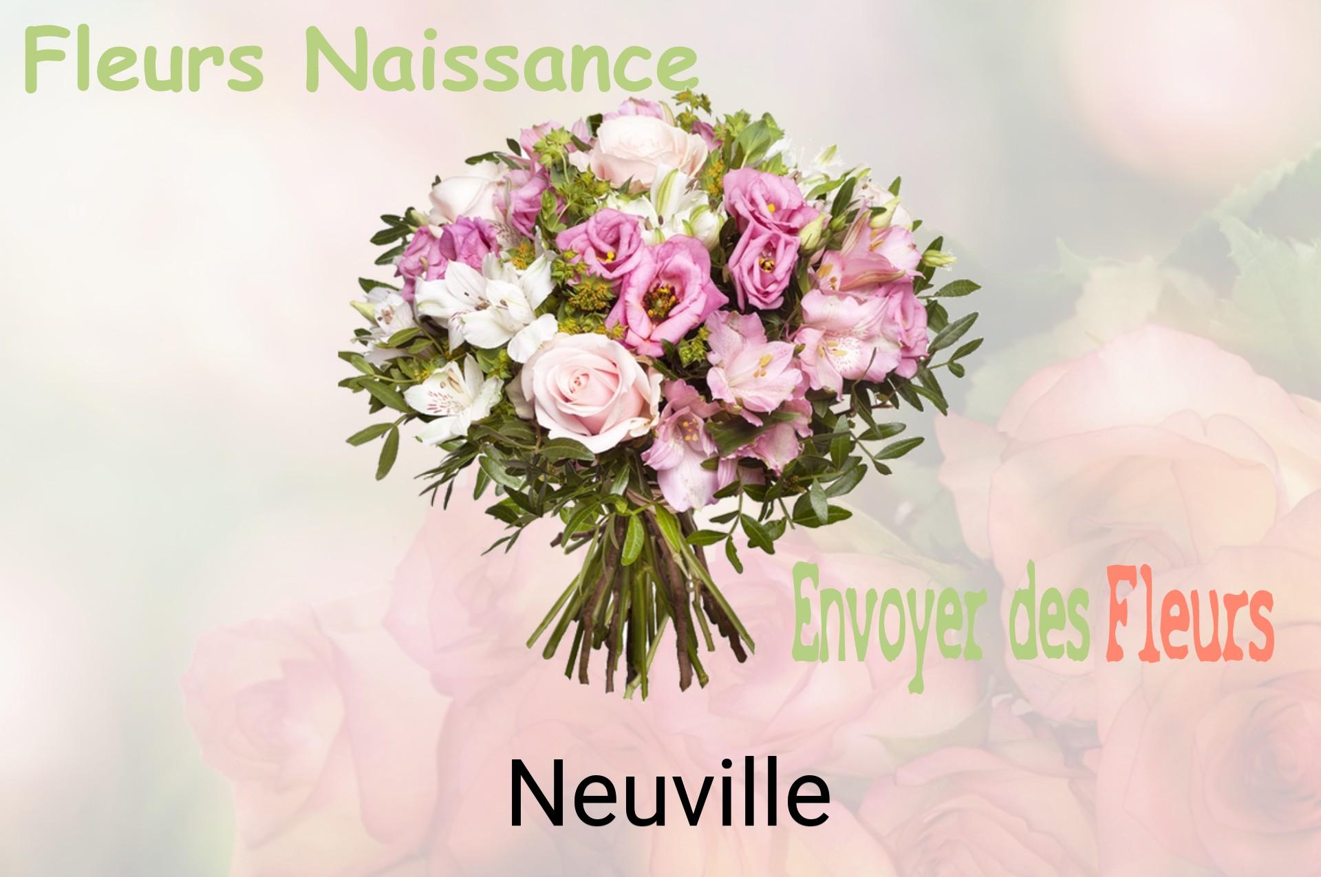 Bouquet de fleurs de naissance livré à Neuville